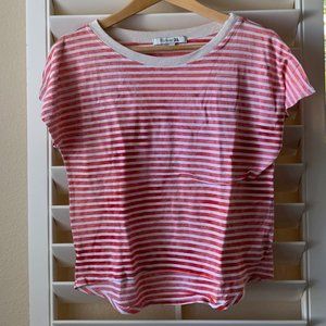 Vintage Ringer Striped Tee Shirt - Small